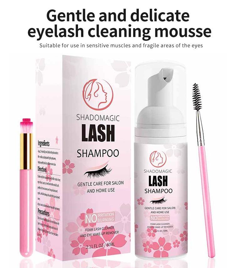 Eyelash Eye Bubble Cleanser Lash Shampoo Gentle Grafting Eyelash Care Cleanser Mousse