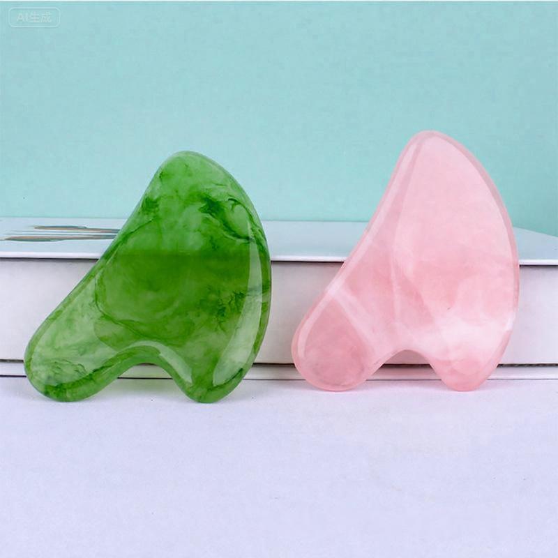 Facial Beauty Heart-Shaped Resin Gua Sha Massage Board
