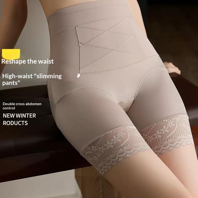 High-waisted Lace Shapewear With Strong Tummy-control And Butt-lifting Hip-slimming Breath