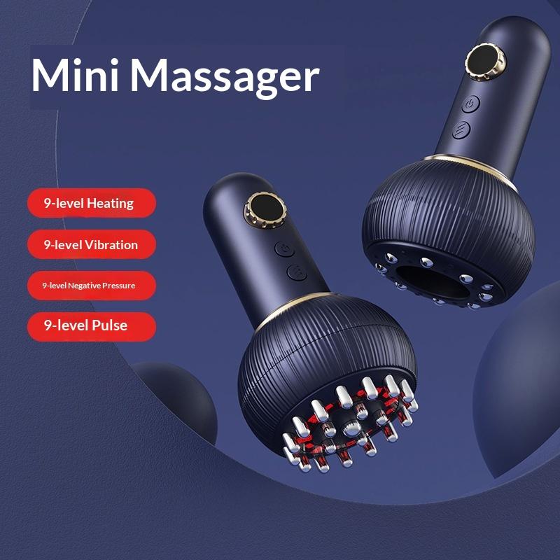 Electric Meridianstimulating Brush And Gua Sha Device Relieves Tension In The Shoulders An